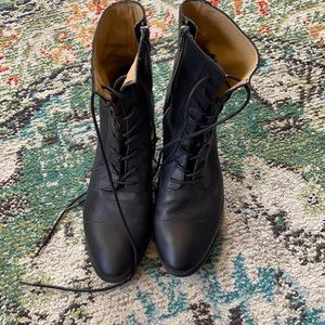 Frye lace up boots